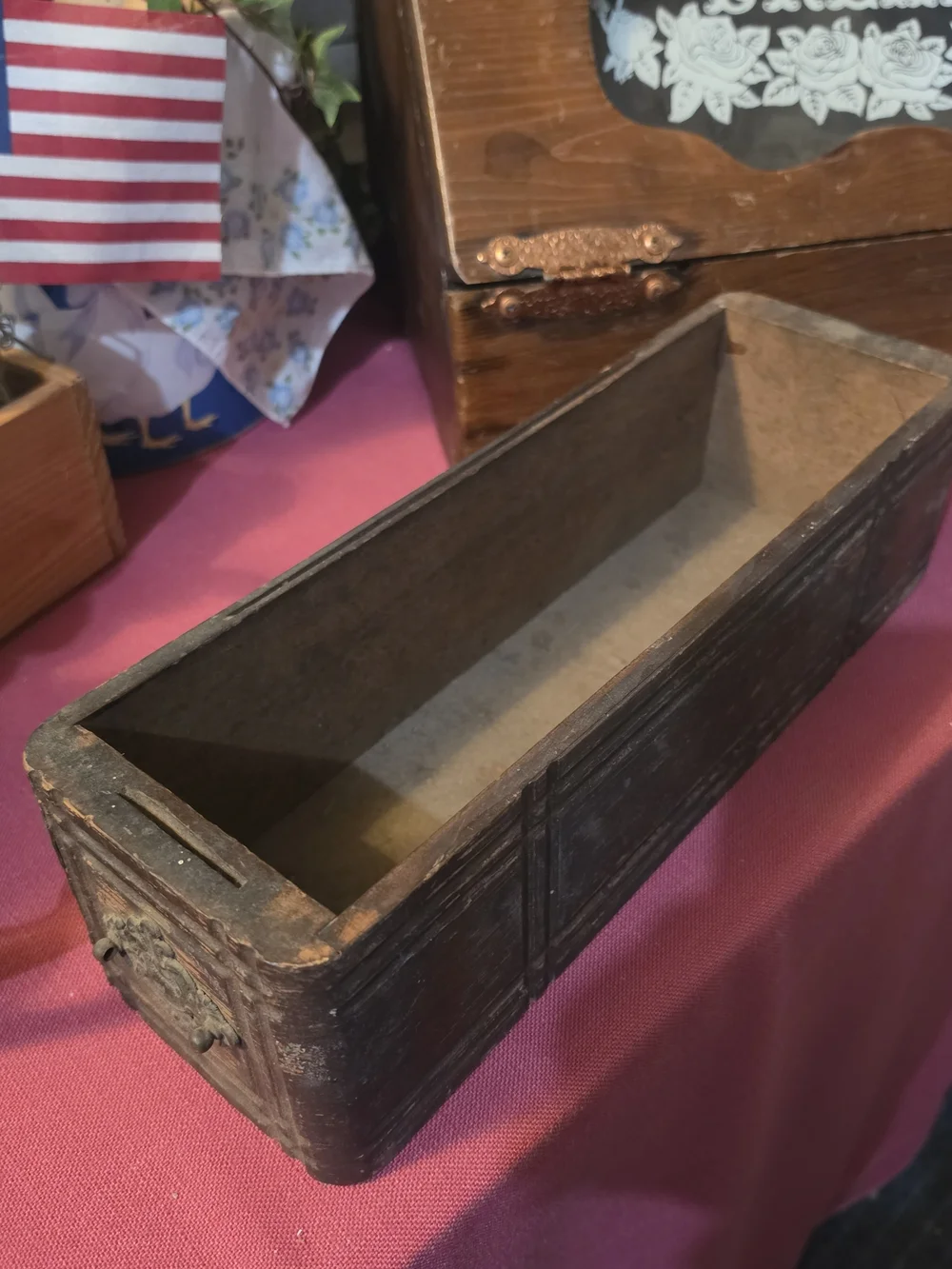 VINTAGE/ANTIQUE DRAWER FROM AN OLD SEWING MACHINE CABINET
